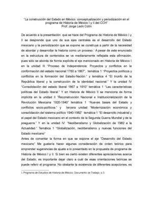 La construcción del Estado en México: conceptualización y periodización en el programa de Historia de México I y II del CCH