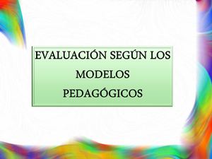 Modelos de evaluacion