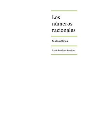 Los números racionales