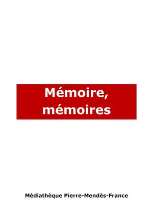 A la recherche de la mémoire