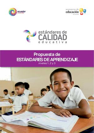 PROPUESTA DE ESTANDARES DE APRENDIZAJE