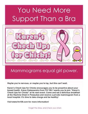 Check Up for Chicks Advertisement