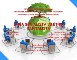 Etica socialista Vs etica capitalista 