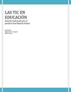 Las Tic en educación