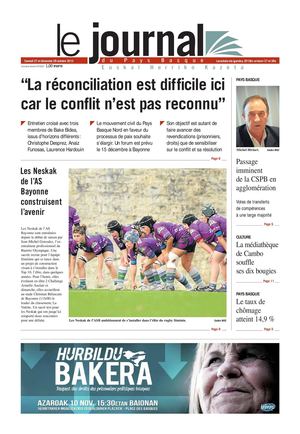 Le Journal du Pays Basque 20121027
