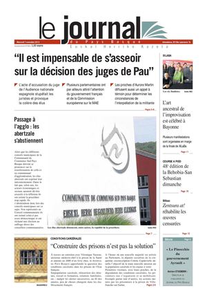 Le Journal du Pays Basque 20121107