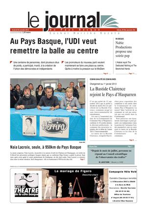 Le Journal du Pays Basque 20121130