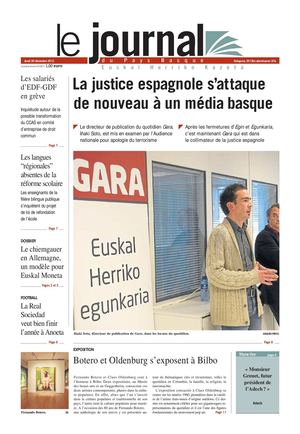 Le Journal du Pays Basque 20121220
