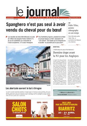 Le Journal du Pays Basque 20130418