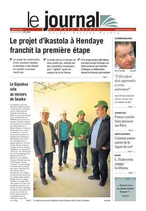 Le Journal du Pays Basque 20130425