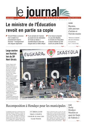 Le Journal du Pays Basque 20130514
