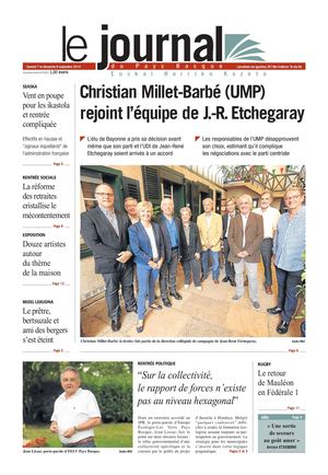 Le Journal du Pays Basque 20130907