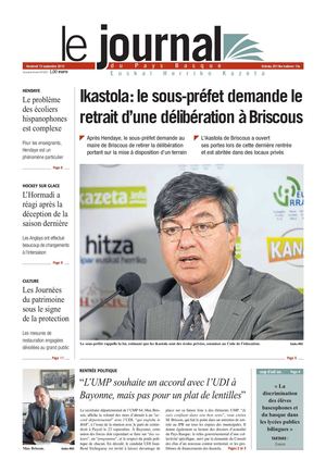 Le Journal du Pays Basque 20130913