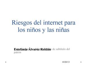 Riesgos del Internet para los niños y las niñas