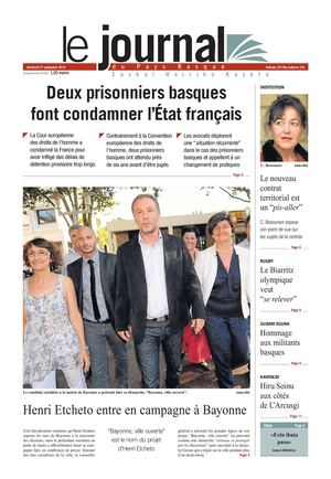 Le Journal du Pays Basque 20130927