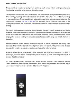 multi size label printer