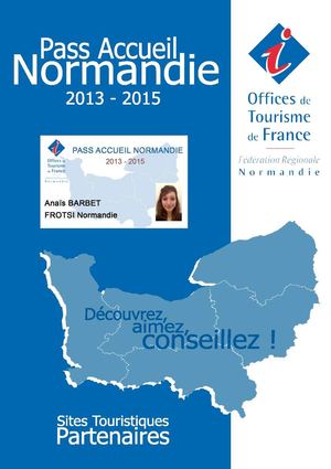 Brochure des sites touristiques partenaires du Pass Accueil Normandie 2013-2015