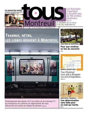 Tous Montreuil n°103 - du 22 octobre au 11 novembre 2013