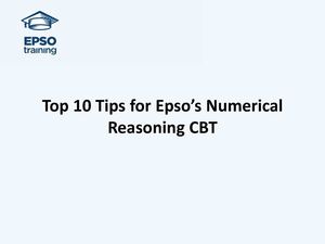 Top 10 Tips for Epsos Numerical Reasoning CBT