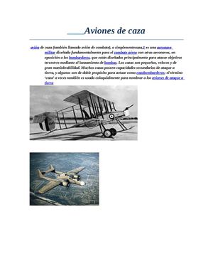 AVIONES Y SU HISTORIA