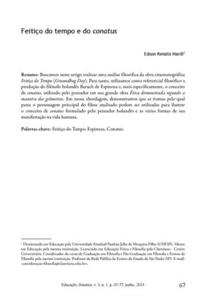 Feitiço do tempo e do conatus - The groundhog day and the conatus