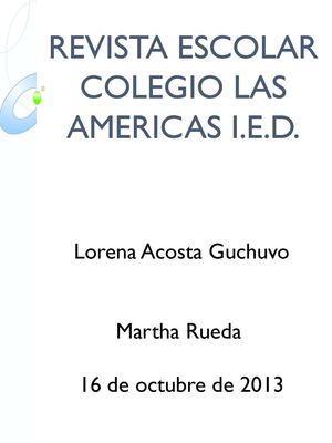 Revista Escolar Las Américas I.E.D.