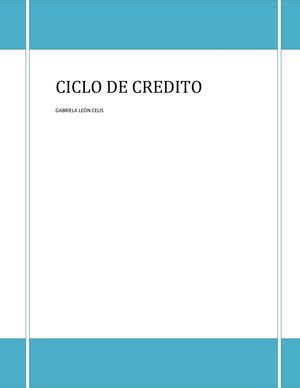 Ciclo de Crédito.