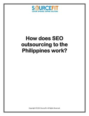 How does SEO outsourcing to the Philippines work?