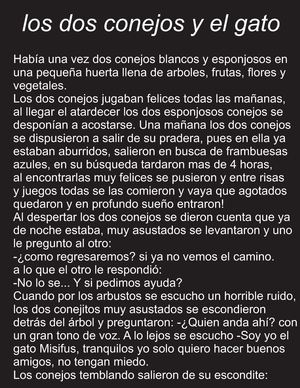 fabula los dos conejos y el gato PDF