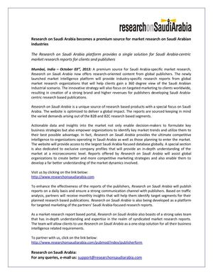 Research on Saudi Arabia Launch