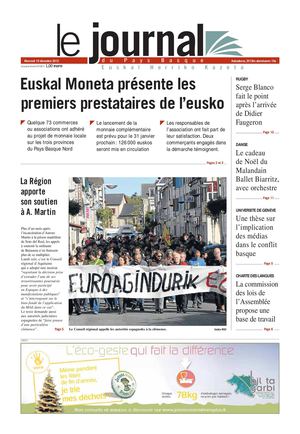 Le Journal du Pays Basque 20121219