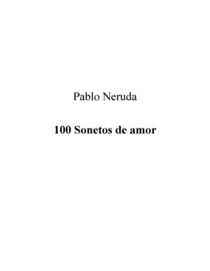 cien sonetos de amos-pablo neruda