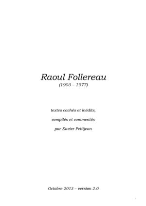Raoul Follereau, ses textes cachés et inédits