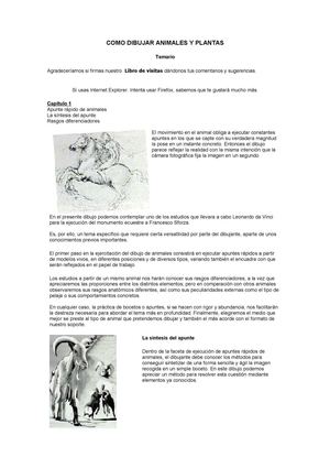 Como dibujar animales y plantas