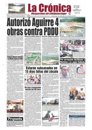 La Crónica 23 de octubre 2013