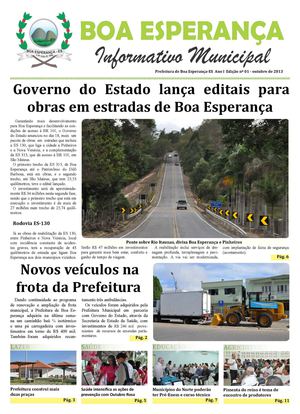 INFORMATIVO BOA ESPERANÇA - 01