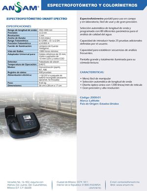 Espectrofotómetro y Colorímetros