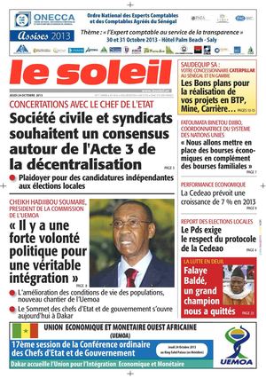 Edition du 24 Octobre 2013