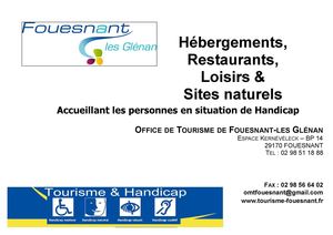 accessibilité tourisme et handicap - Fouesnant 