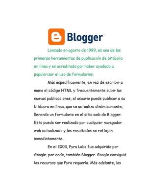 Historia de Blogger