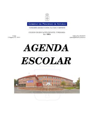 AGENDA ESCOLAR 2013-14