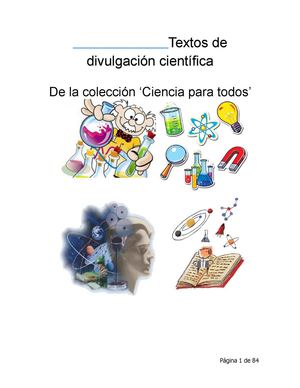 Textos cientificos de dibulgacion