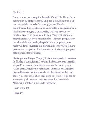 LAS AVENTURAS DE... VAQUI Y SUS AMIGOS