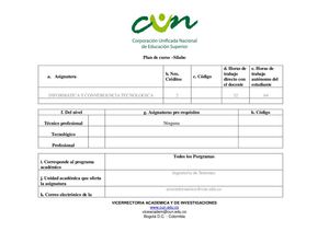 Informática y Convergencia Tecnológica