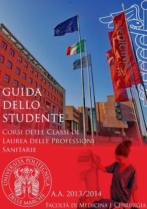 Guida dello Studente 2013/14 - Corsi delle Classi di Laurea delle Professioni Sanitarie