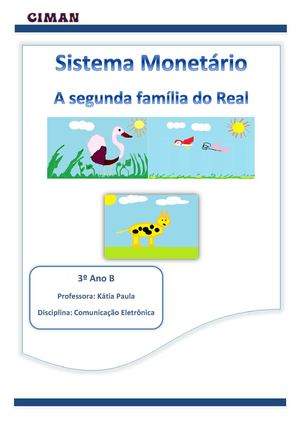 Sistema Monetário 3º ano B