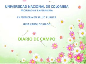 diario de campo gina delgado