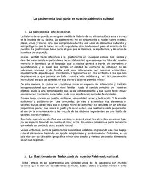 la  gastronomia  en Turbo