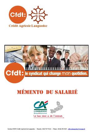Mémento du salarié Crédit Agricole Languedoc