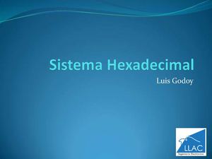 Sistema Hexadecimal